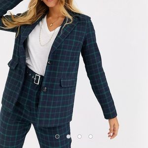Adorable plaid blazer never worn perfect shape